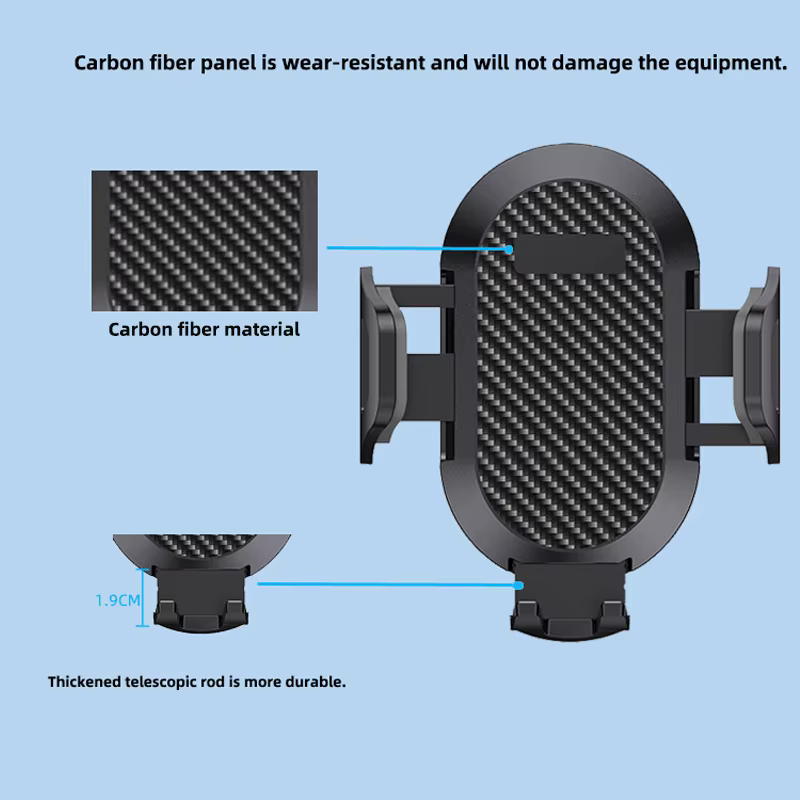 Car Mount Accessories Universal Rotatable Car Phone Holder Parts Compatible with Devices 5-9cm in Width For 17mm Ball - view 4