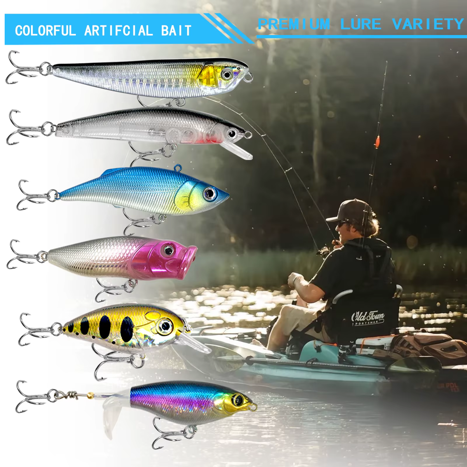 Fishing 83/133/193/239/409pcs Fishing Lure Kit For Trout/Pike/Bass Multi-Lure Fishing Set Layered Tackle Pro Gear - view 3
