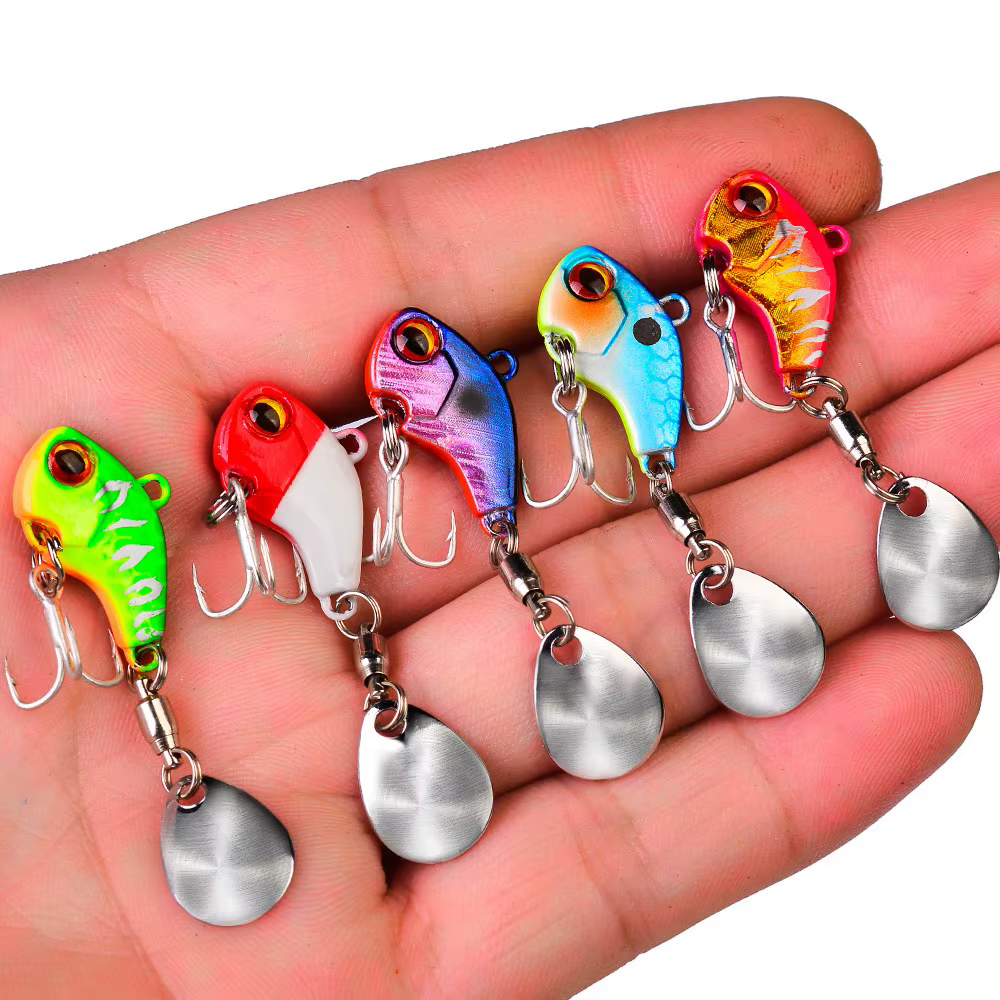 Fishing Lures Wobble Rotating Metal Vib Vibration Bait Winter Fishing 6g 15g 28g Artificial Hard Baits Spinner Spoon - view 5