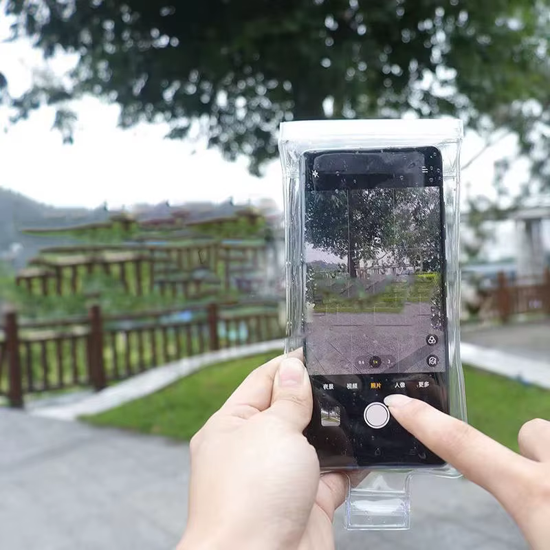 Waterproof Transparent Mobile Phone Cases Portable Mobile Phone Protector Pouch Bag For Cycling Swimming Cellphone - view 2