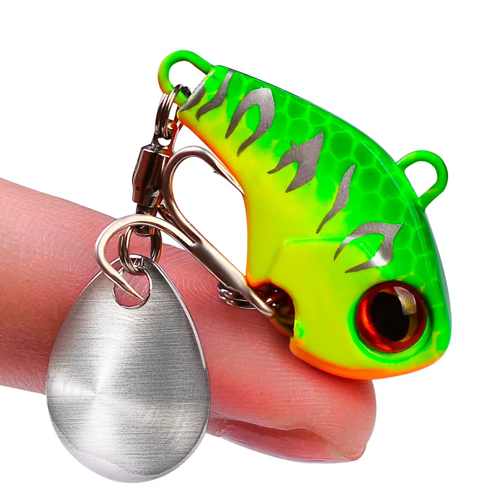 Fishing Lures Wobble Rotating Metal Vib Vibration Bait Winter Fishing 6g 15g 28g Artificial Hard Baits Spinner Spoon - view 3