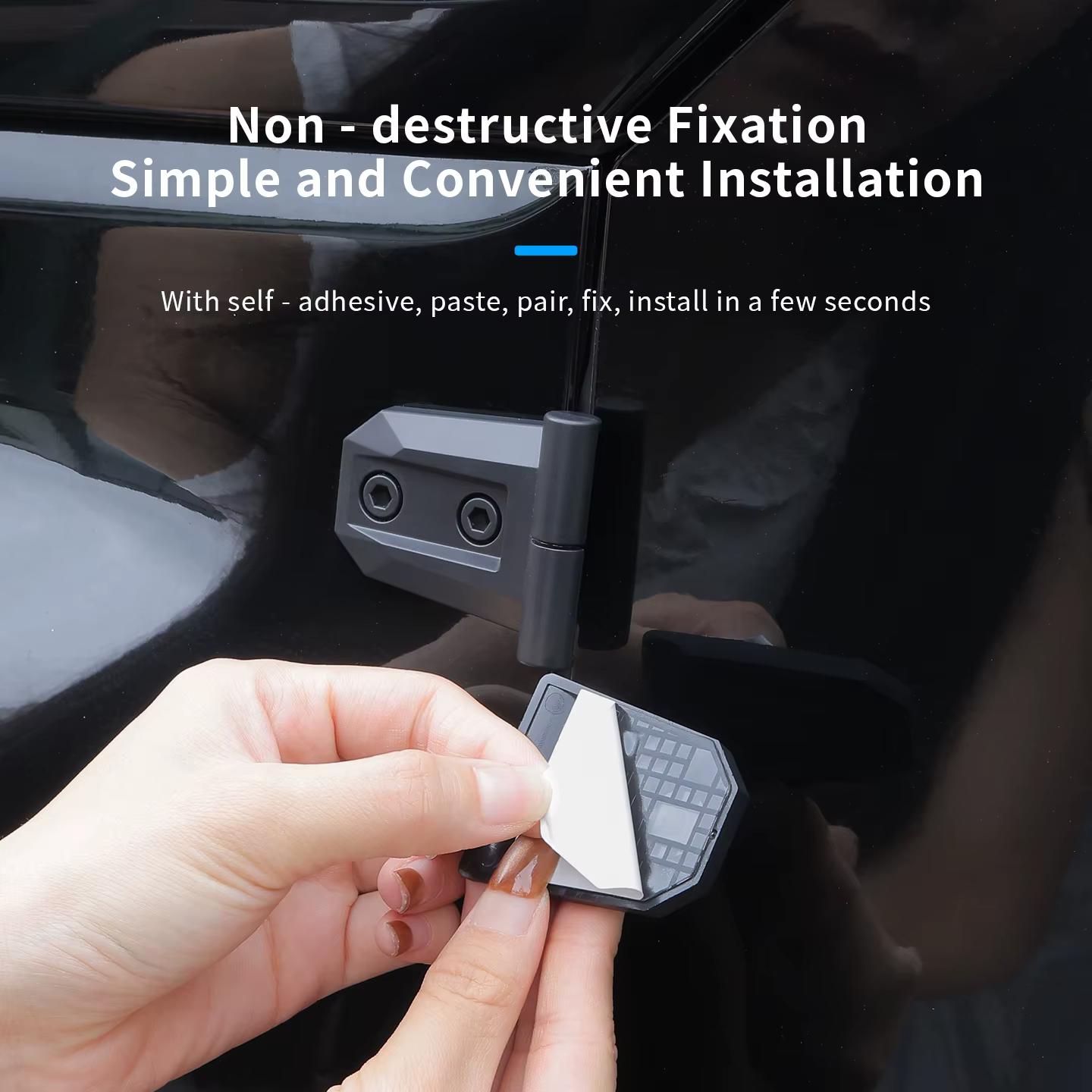 New Car Exterior Decoration Modified Door, Tailgate & Hood Hinge Decorative Sticker Accessories - view 2