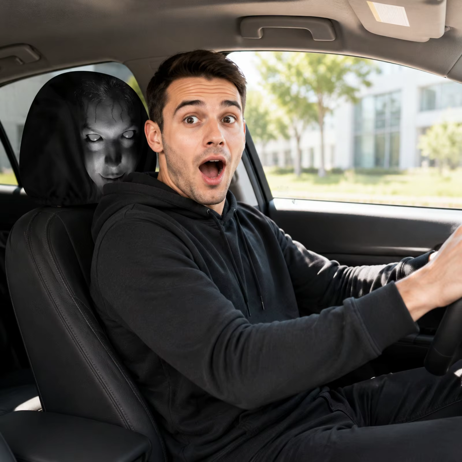 Car Headrest Funny Cover Accessories Interior Gadgets Decor Styling Ideas Seat Covers Vehicle Supplies Automobiles Parts - view 6