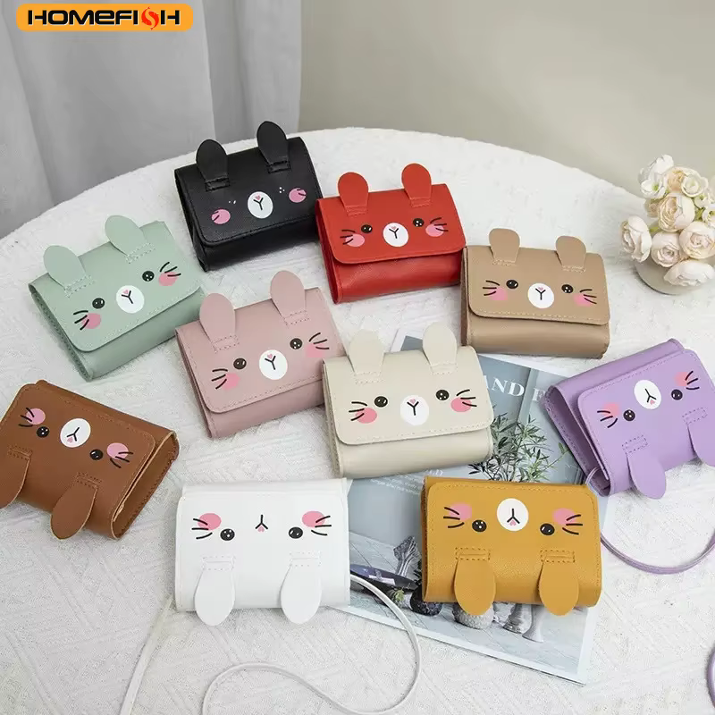 HOMEFISH Children's Mini Handbags Princess Baby Girls PU Leather Small Shoulder Crossbody Bags Cute Kids Coin Purse - view 2
