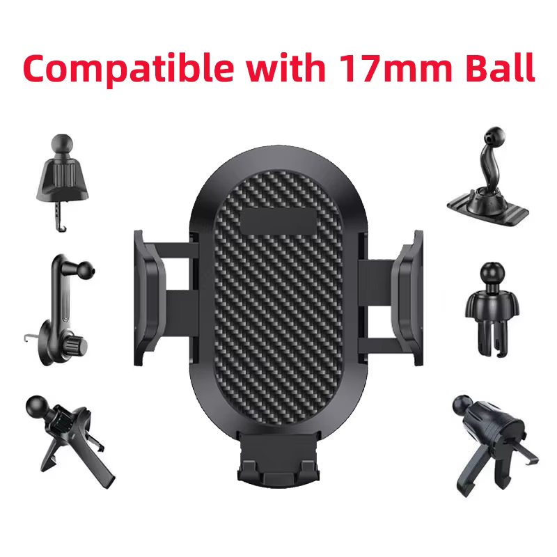 Car Mount Accessories Universal Rotatable Car Phone Holder Parts Compatible with Devices 5-9cm in Width For 17mm Ball - view 2