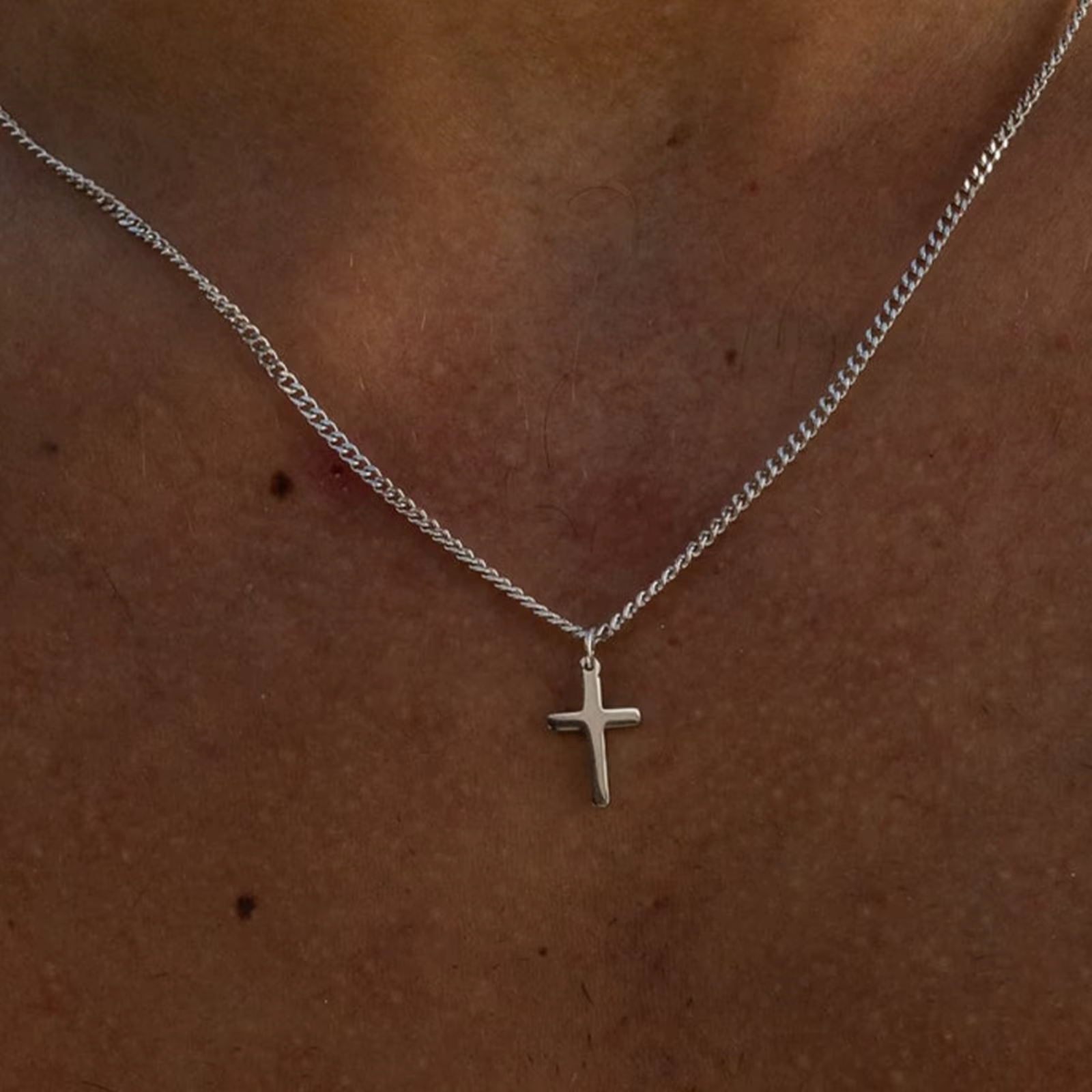Fashion Minimalist Cross Pendant Necklace for Men Perfect Gift for Boyfriend Trendy Stylish Jewelry - view 6