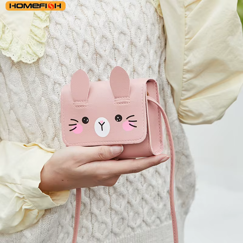 HOMEFISH Children's Mini Handbags Princess Baby Girls PU Leather Small Shoulder Crossbody Bags Cute Kids Coin Purse - view 3