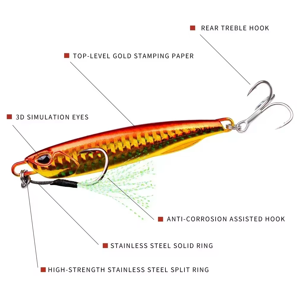 Fishing Lure Trolling Artificial Hard Bait Bass Casting Jigging Fish Lure Sinking Spoon Tackle Metal Jig - view 4