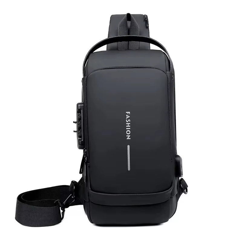 New Brand Designer Men Crossbody Bag PU Leather Classic Anti-Theft Shoulder Bag Chest Bag Multifunctional for Men - view 2
