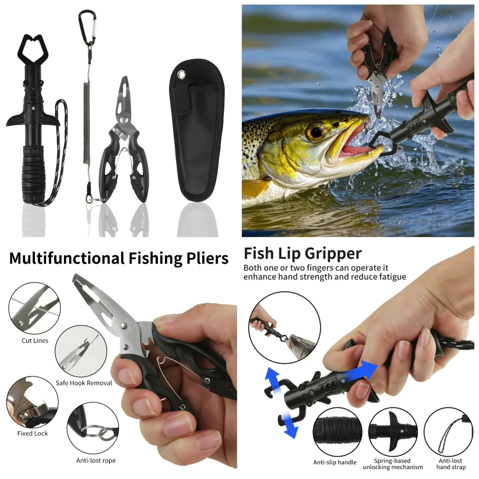 Fishing Landing Net Aluminum Alloy Durable Telescoping Extend to 190cm/130cm/55cm Folding Mesh Safe Fish Catching - view 6