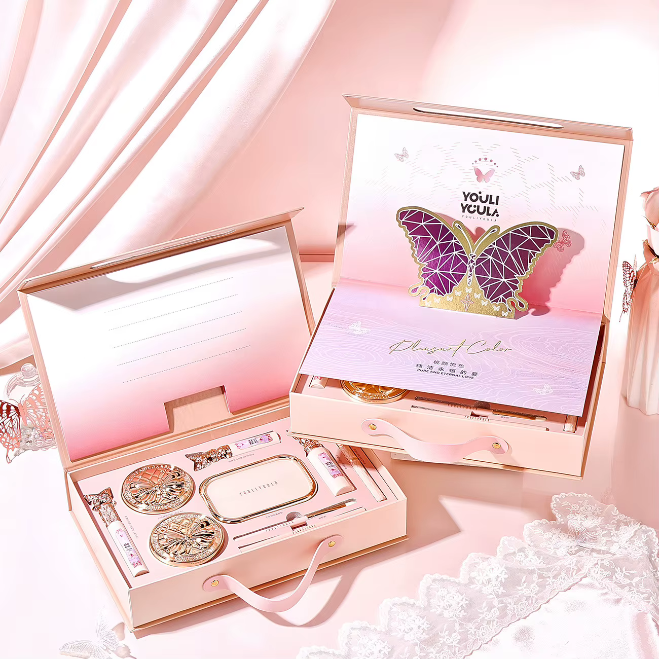Make Up Sets Cosmetics Full Set Makeup Kit Lipstick Eyeshadow Eyebrow Pen Air Cushion BB Cream Mascara 9 Pcs Makeup - view 5