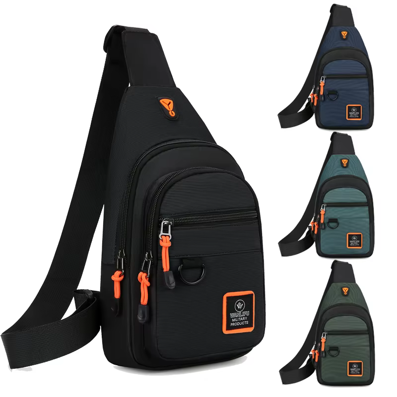 Men's Leisure Outdoor Hiking Bike Shoulder Bag, Waterproof Sports Cros - shoulder bag men at ShoplyHub