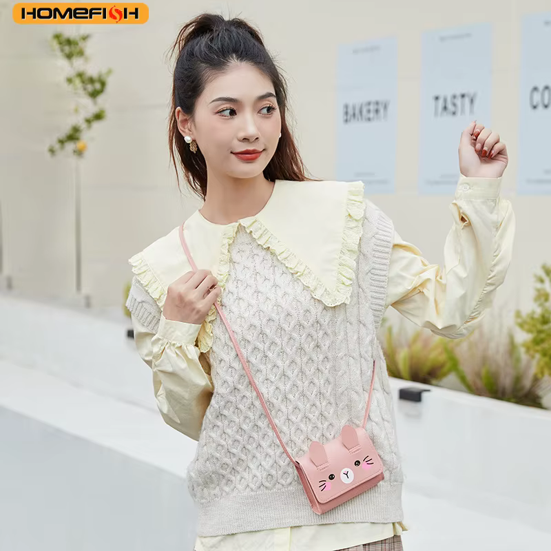 HOMEFISH Children's Mini Handbags Princess Baby Girls PU Leather Small Shoulder Crossbody Bags Cute Kids Coin Purse - view 6