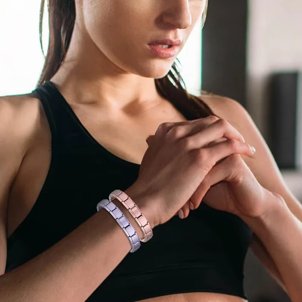 Italian Charm Bracelets For Woman Men Daily Party Holiday Gift Stainless Steel Bangle on Hand Colorful DIY Making - view 4