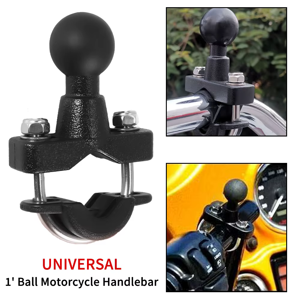 Motorcycle Handlebar Accessories U Bolt Mount Base Kit 2.2cm Ball Clamp Bracket for Motorbike Phone Holder Easily - view 2