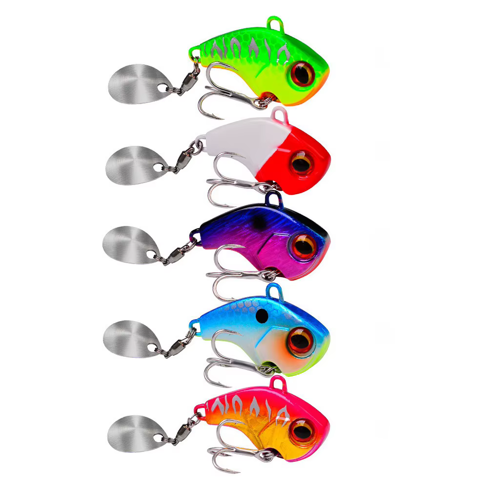 Fishing Lures Wobble Rotating Metal Vib Vibration Bait Winter Fishing 6g 15g 28g Artificial Hard Baits Spinner Spoon - view 4