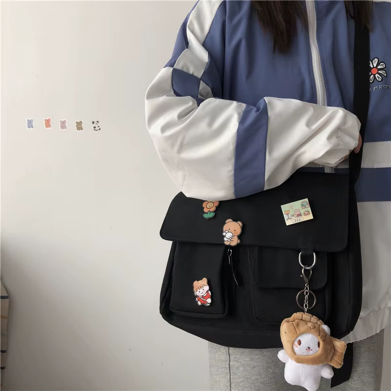 Women Simple Messenger Bag Casual Satchel Ladies Handbags Shoulder Bag - shoulder bag for school at ShoplyHub
