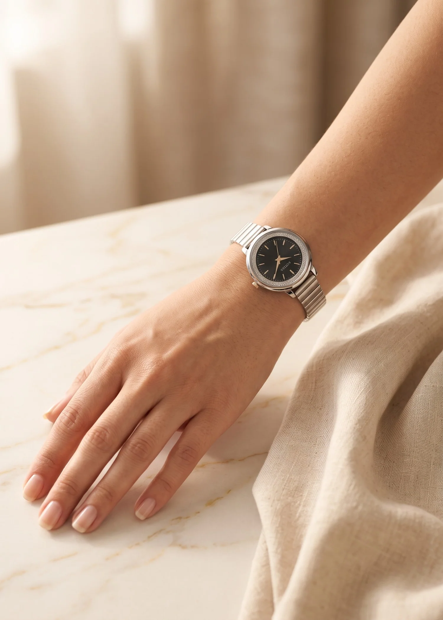 Watches in Silver Color by - Trendy Women Watches WOM4425