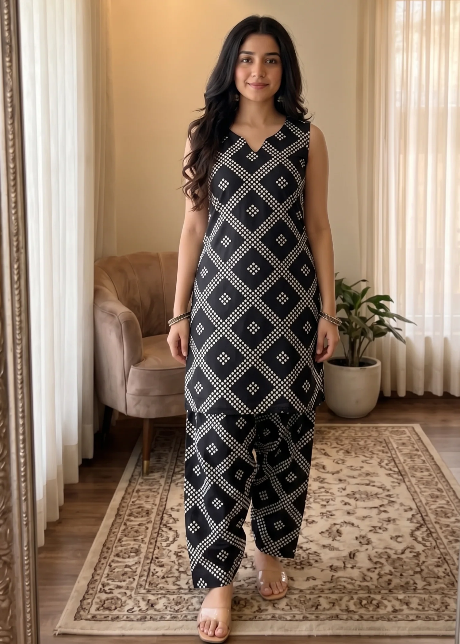 linen Unstitched in Black
