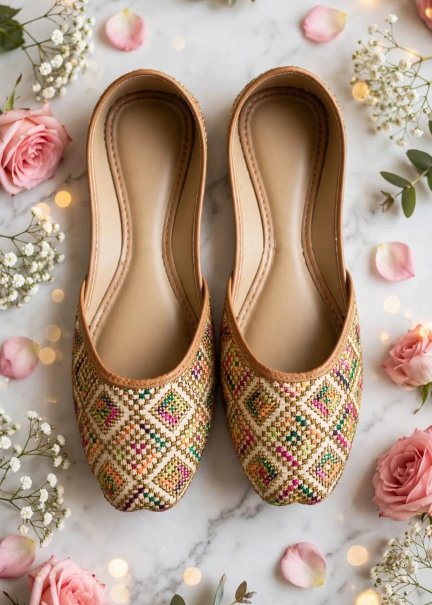 Khussa in Multi by - High Quality Women Khussa KKQ6235