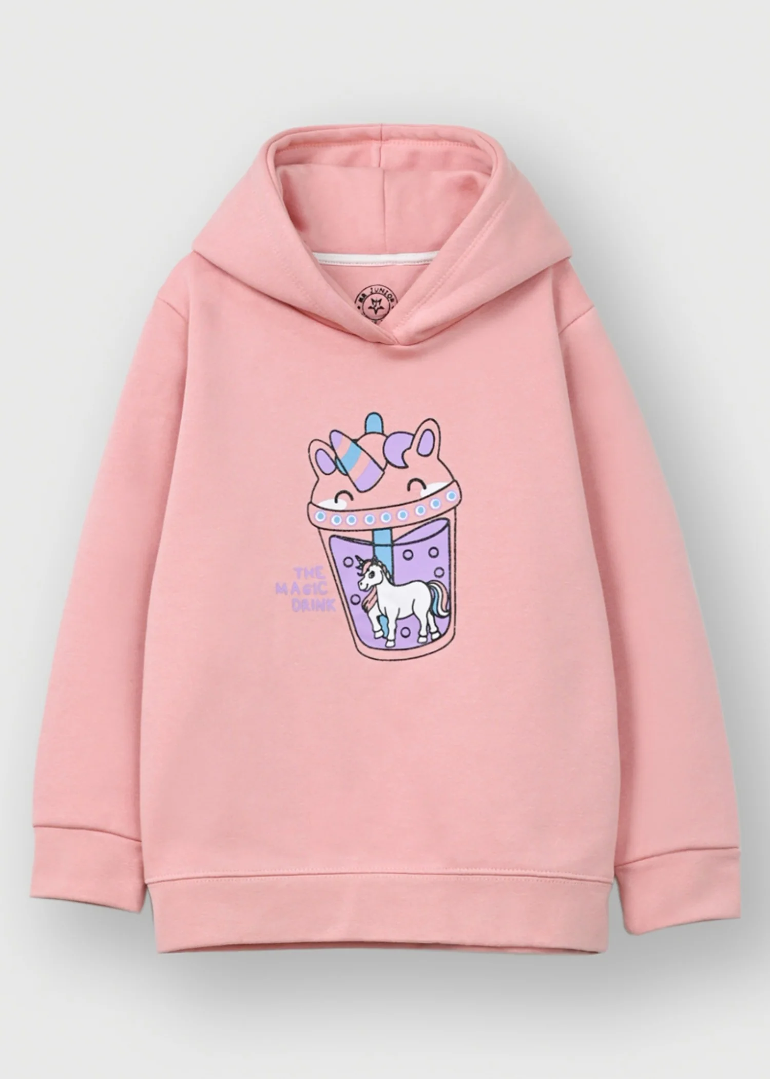 fleece Hoodie in Pink