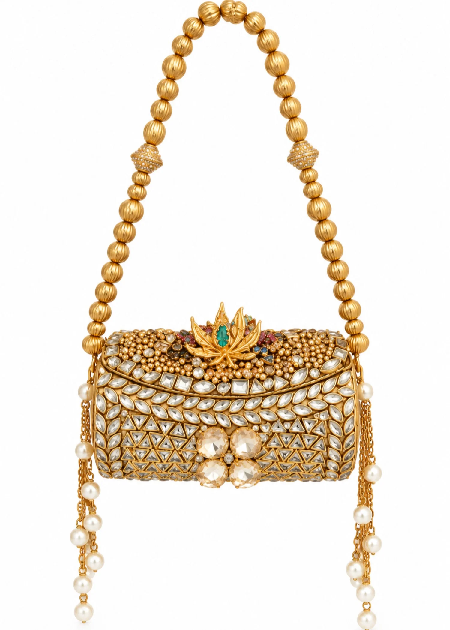 Clutch in Gold Color by - Trendy Women Clutch BRU7371