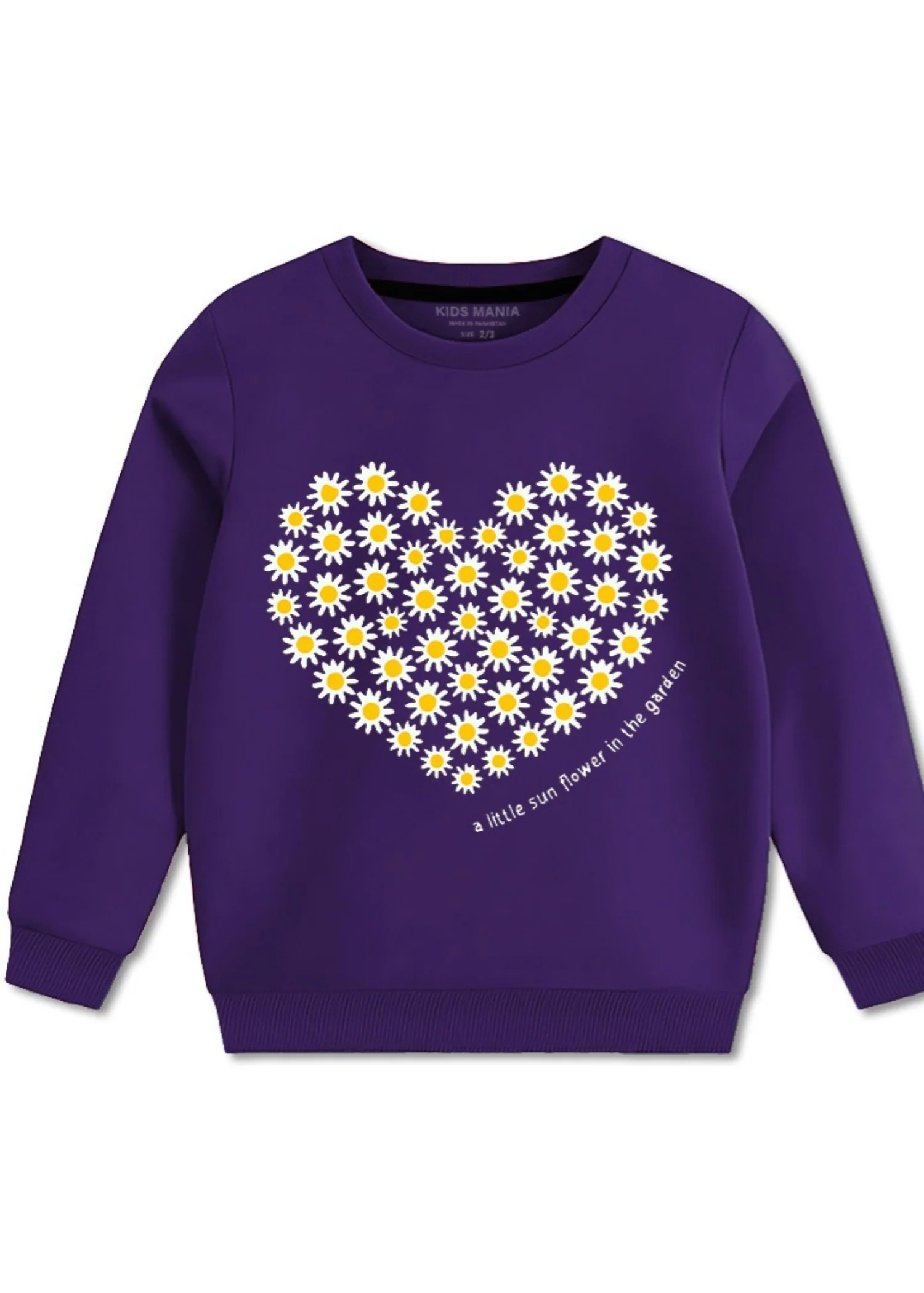 fleece Sweatshirt in Purple