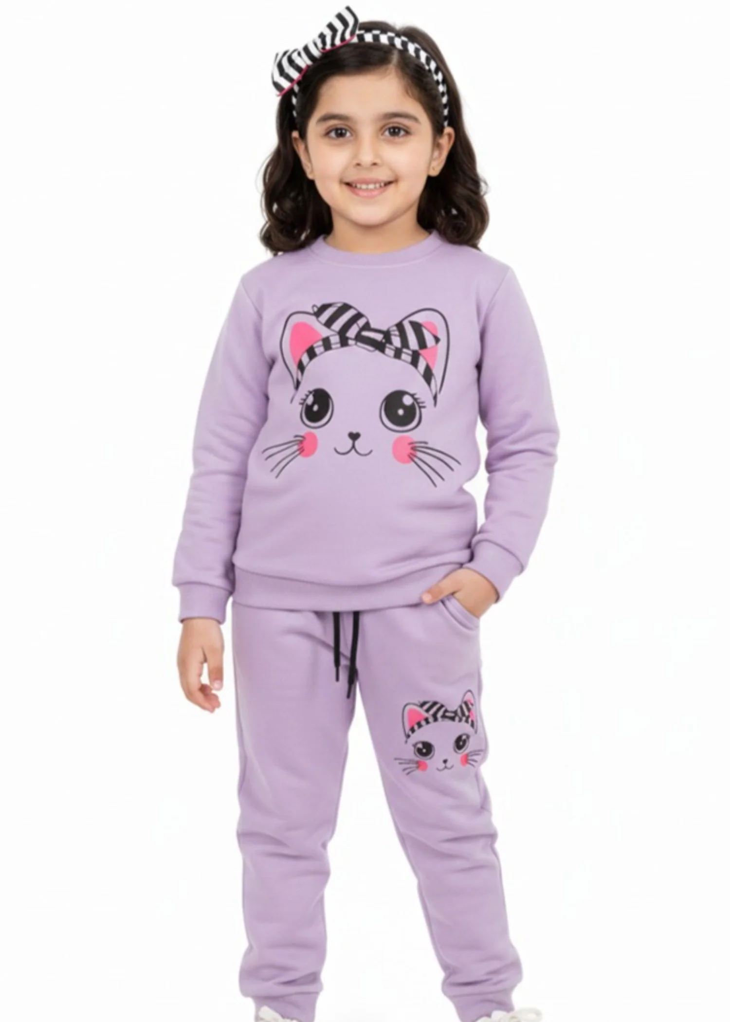 fleece Co Ord Sets in Lilac