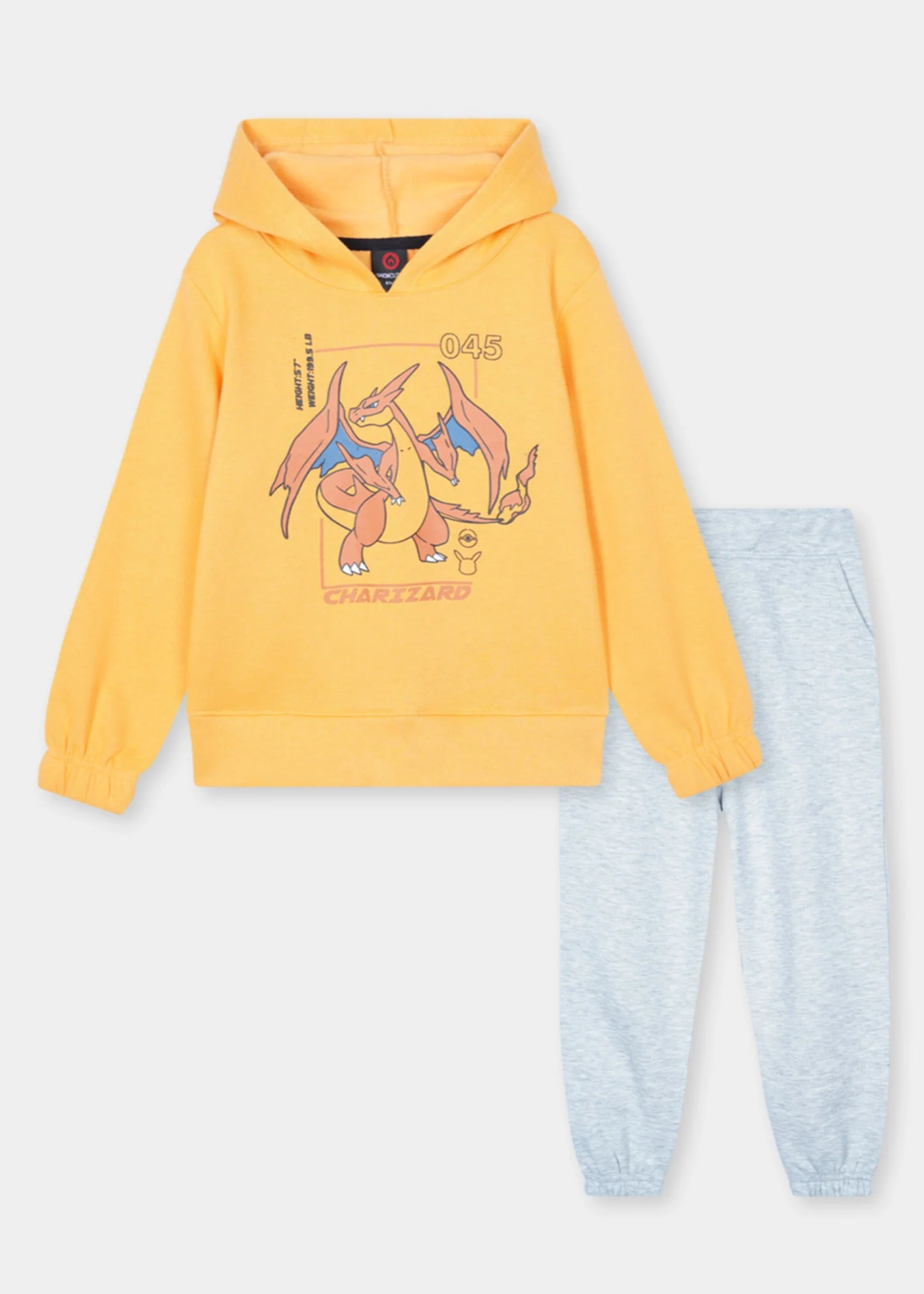 fleece Tracksuit in Yellow, grey