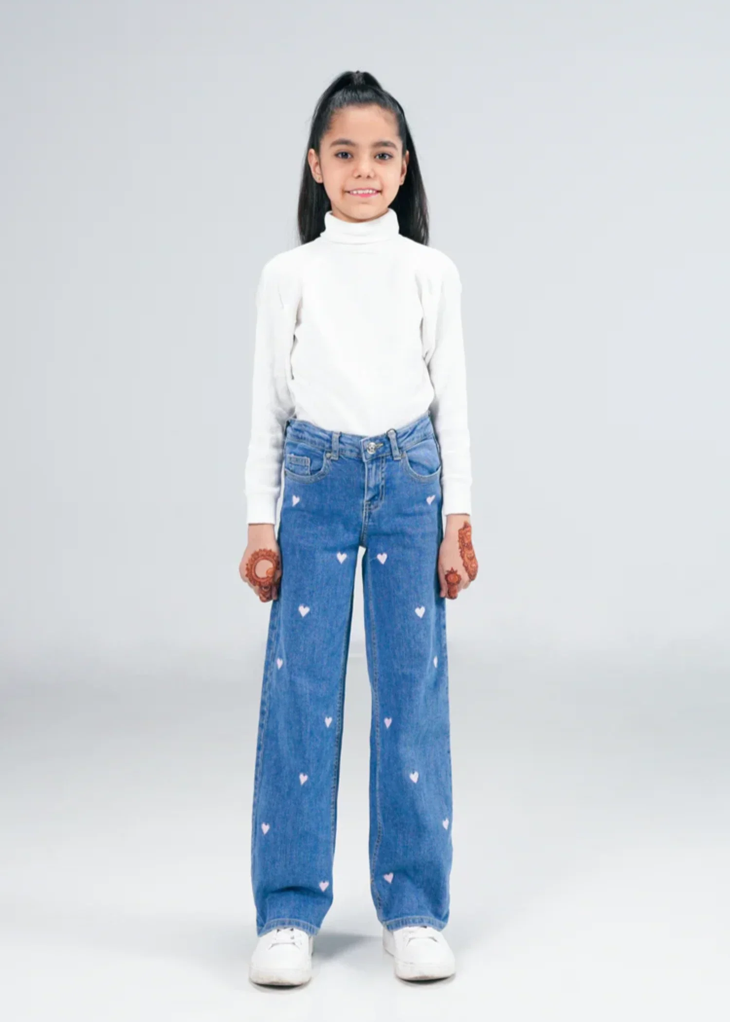 stretch denim Jeans in Sky blue