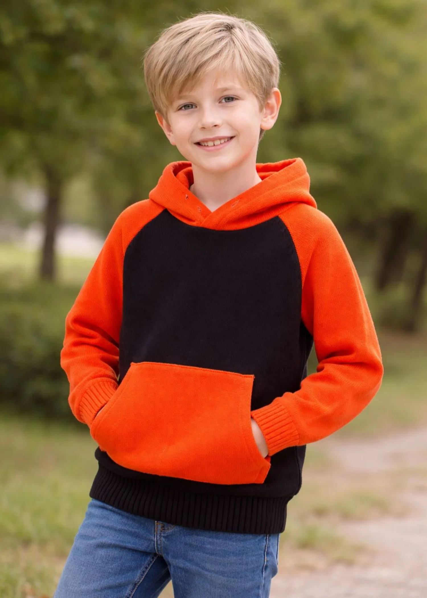 jersey knit Hoodie in Multi