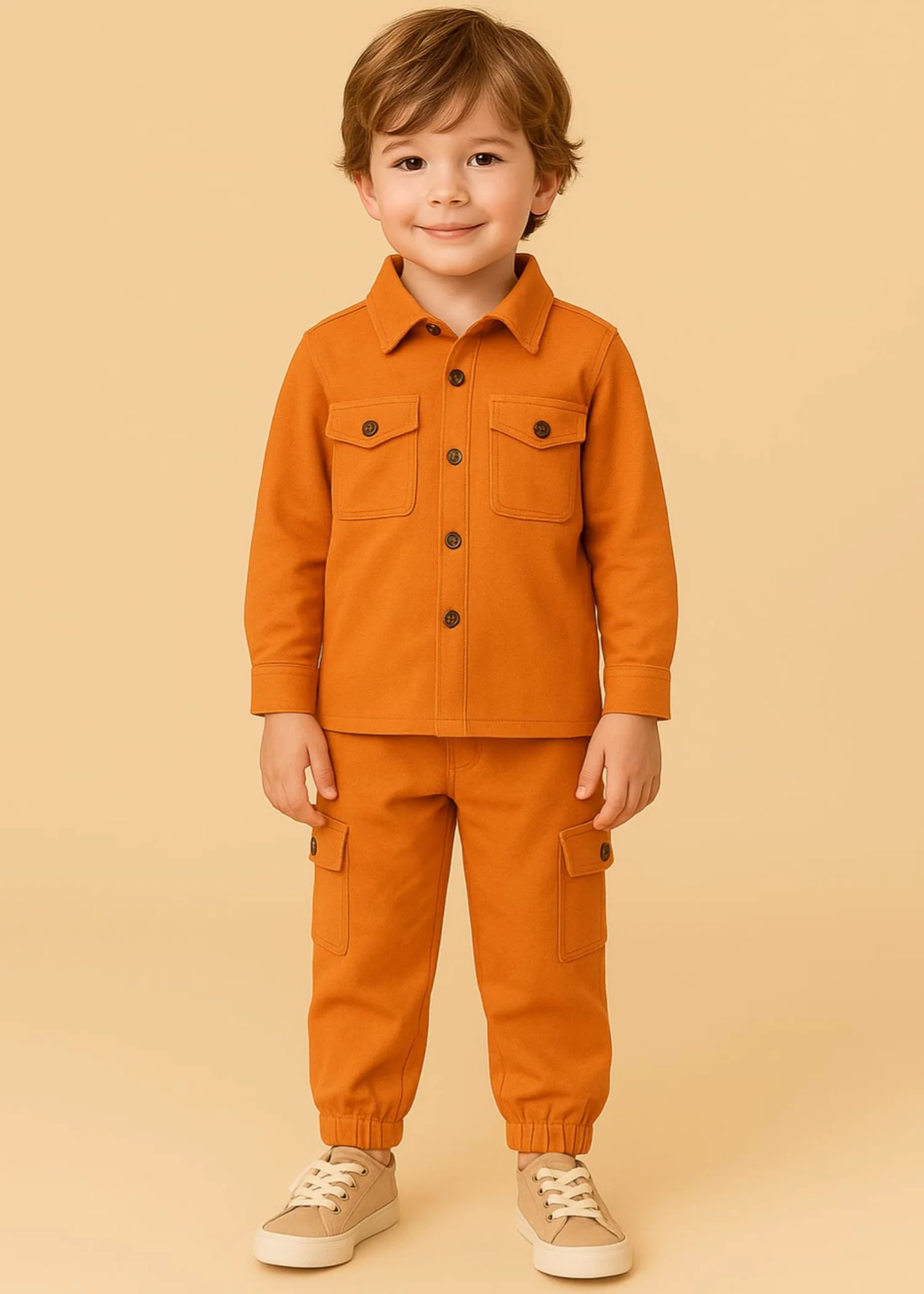 french terry Tracksuit in Orange