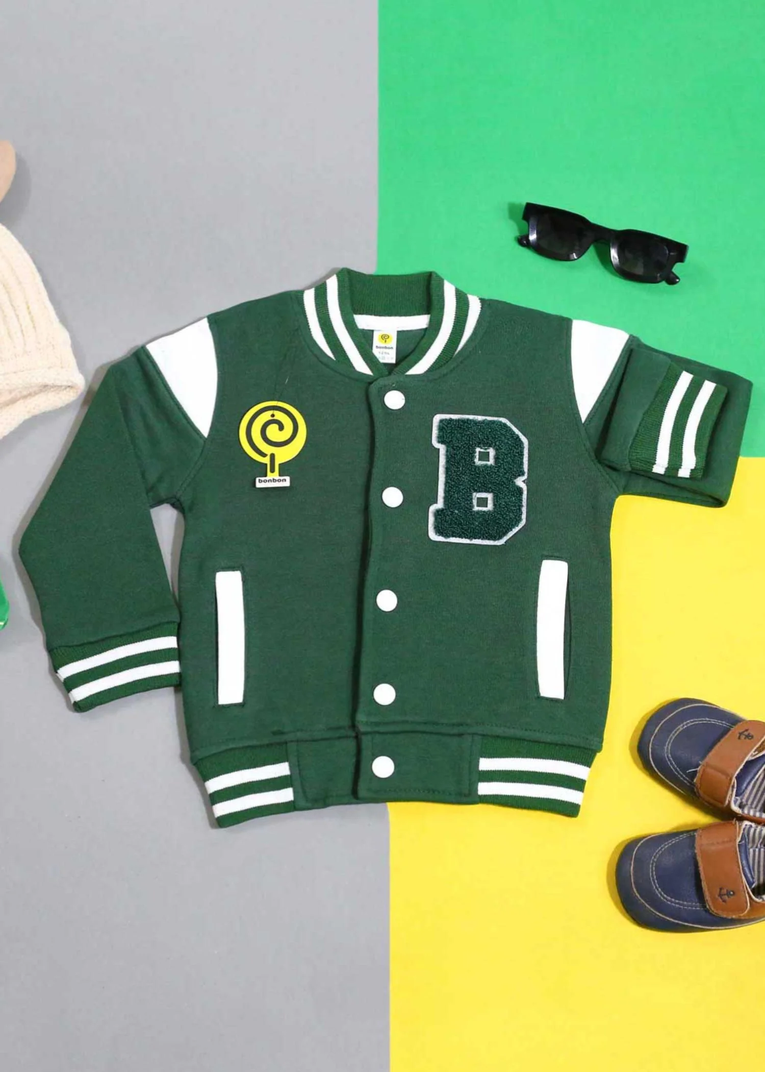 fleece Jacket in Green