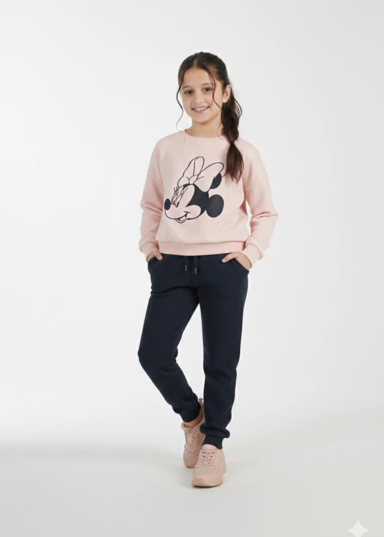 fleece Sweatshirt in Pink