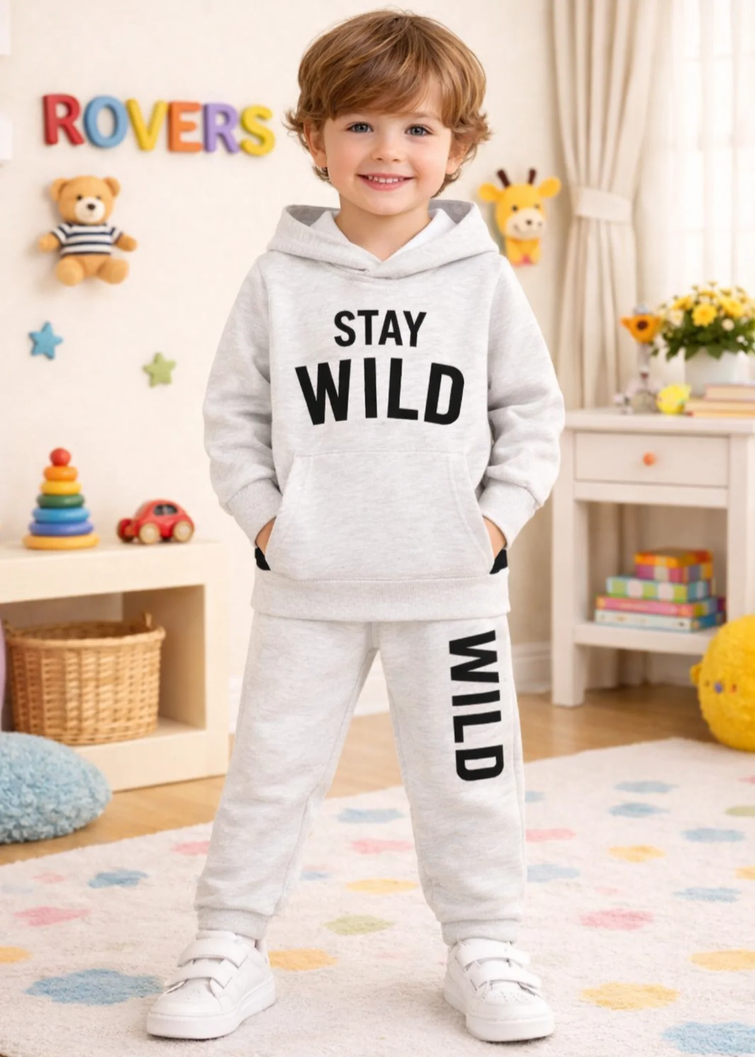 fleece Tracksuit in White