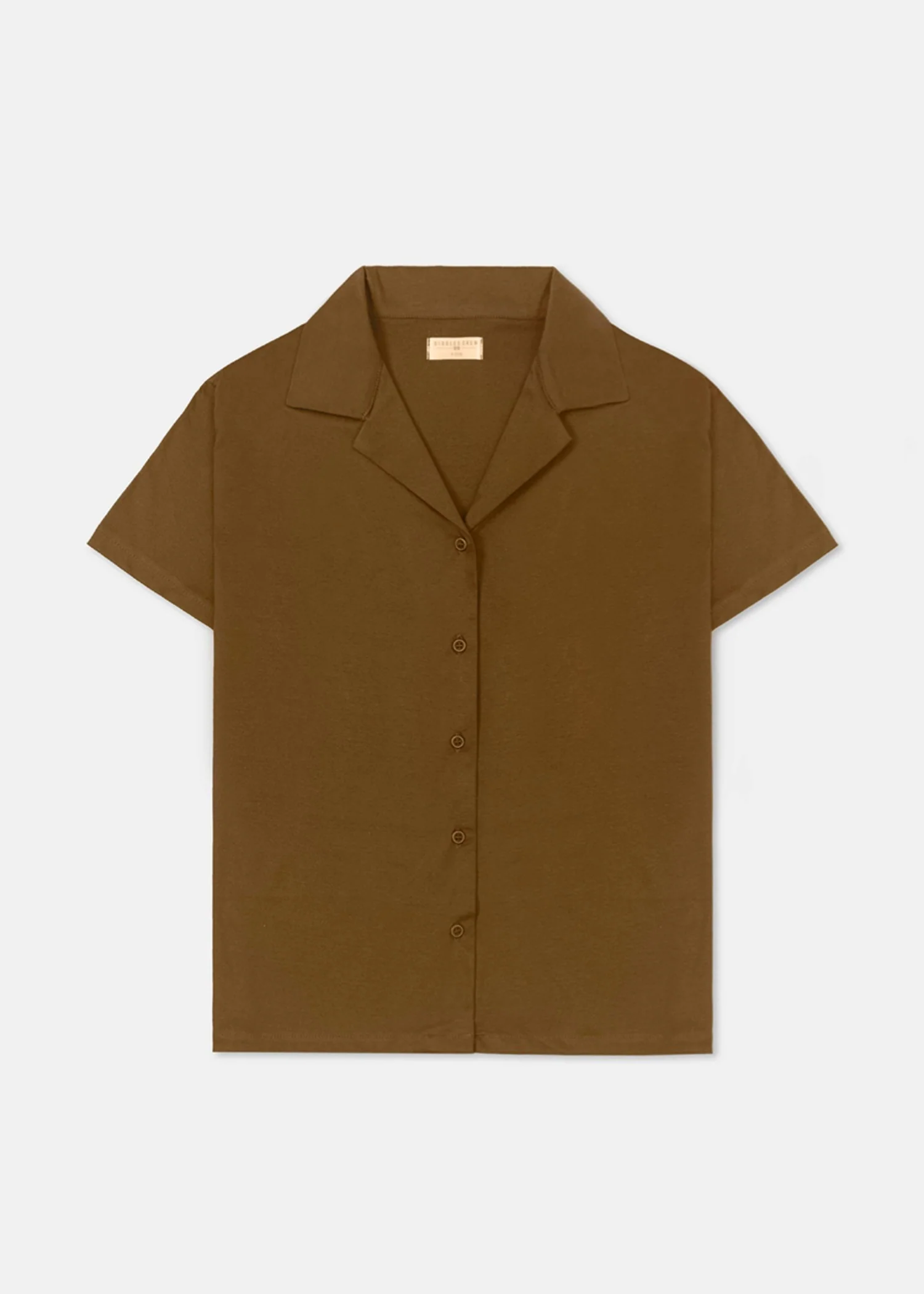 cotton Casual Shirt in Chocolate brown