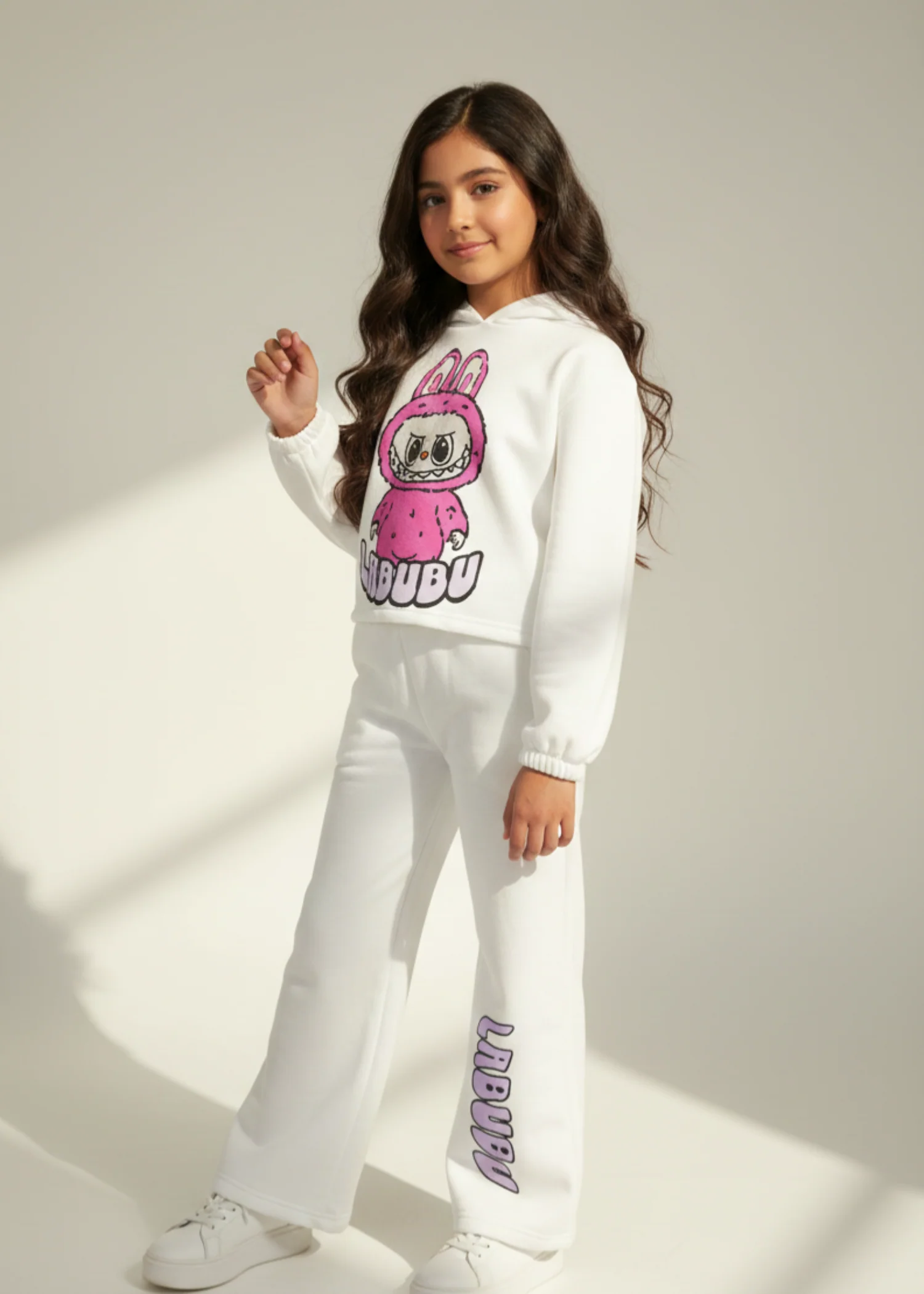 fleece Tracksuit in White