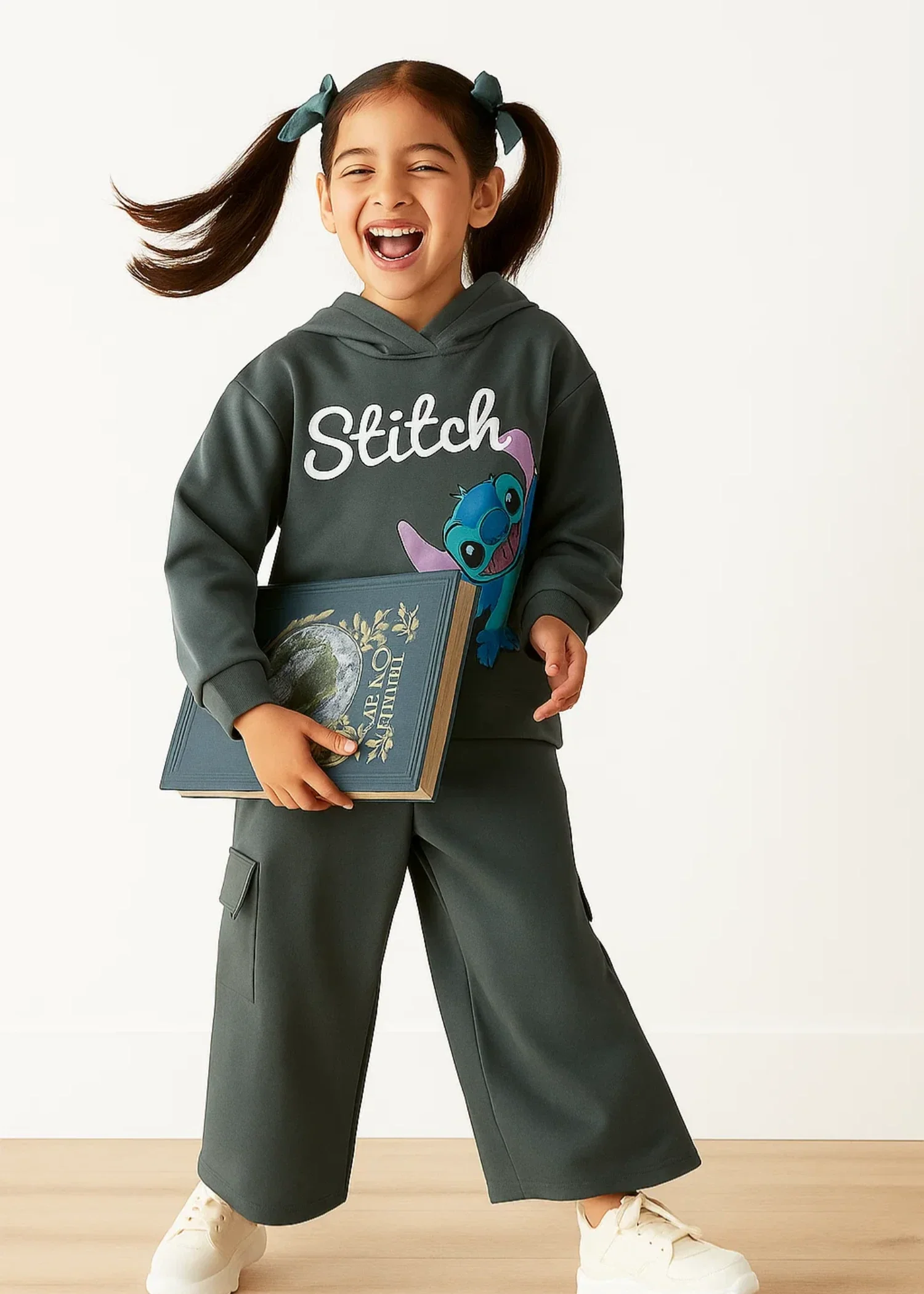 fleece Tracksuit in Charcoal
