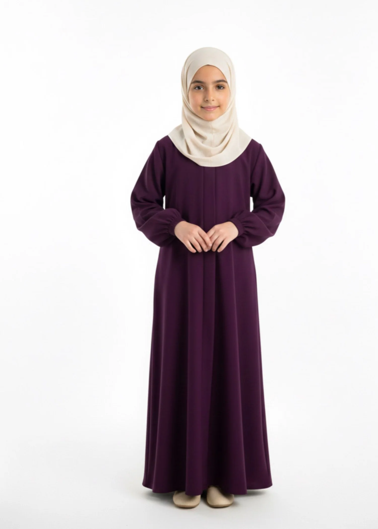 nidha Abaya in Purple