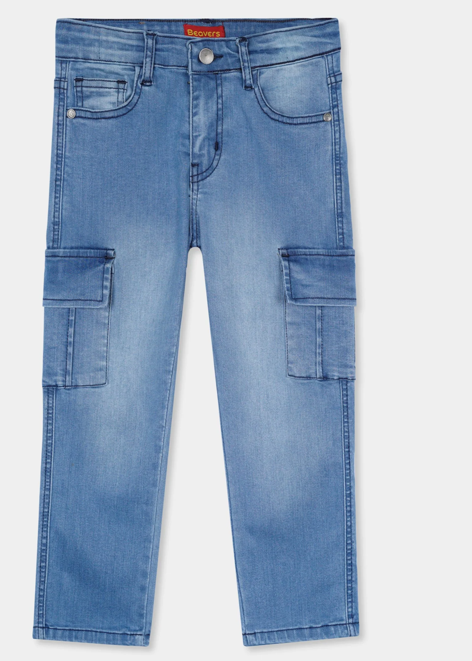 stretch denim Jeans in Light blue