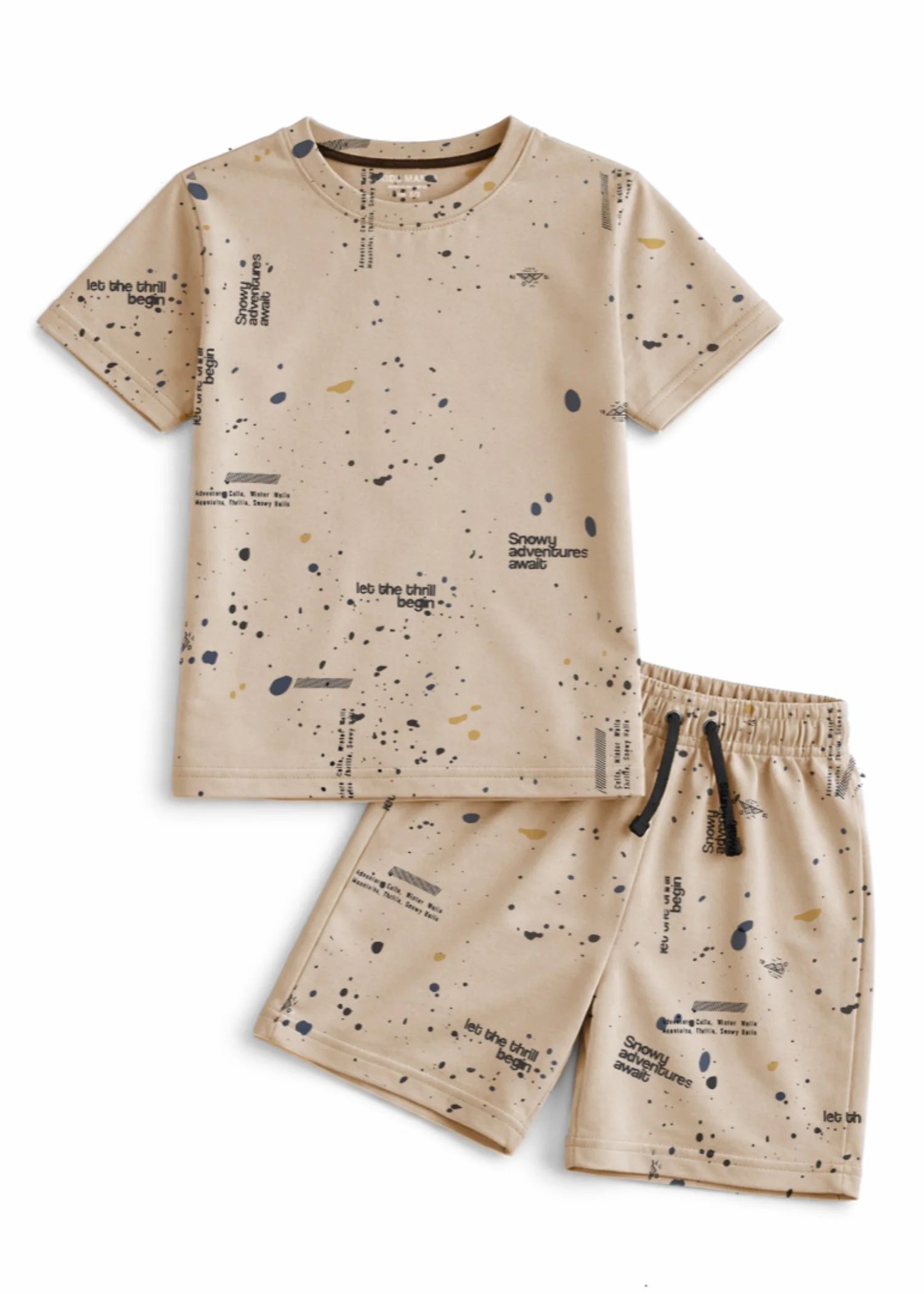 cotton Co ord Sets in Camel brown