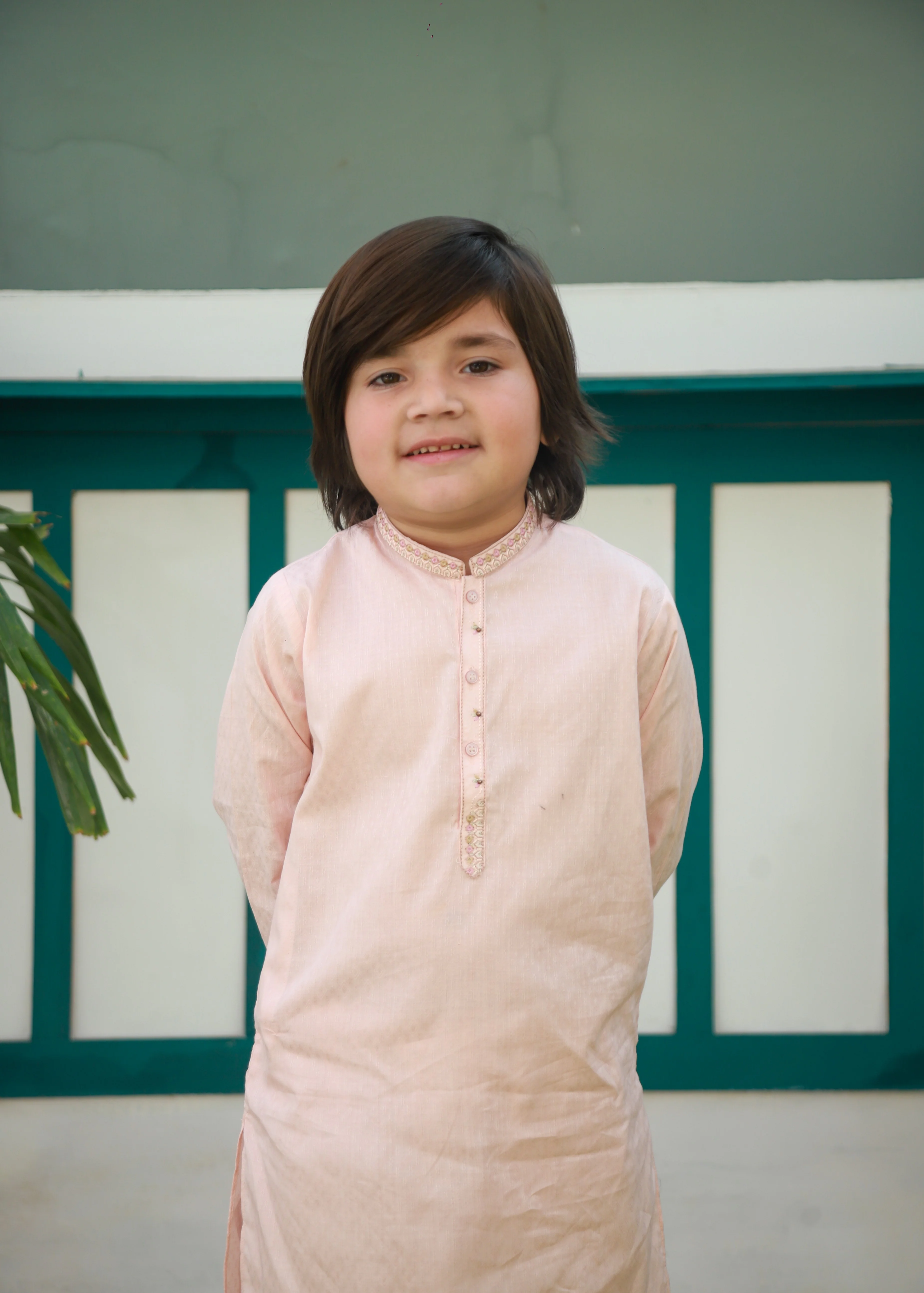 cotton Kurta Set in Pale pink