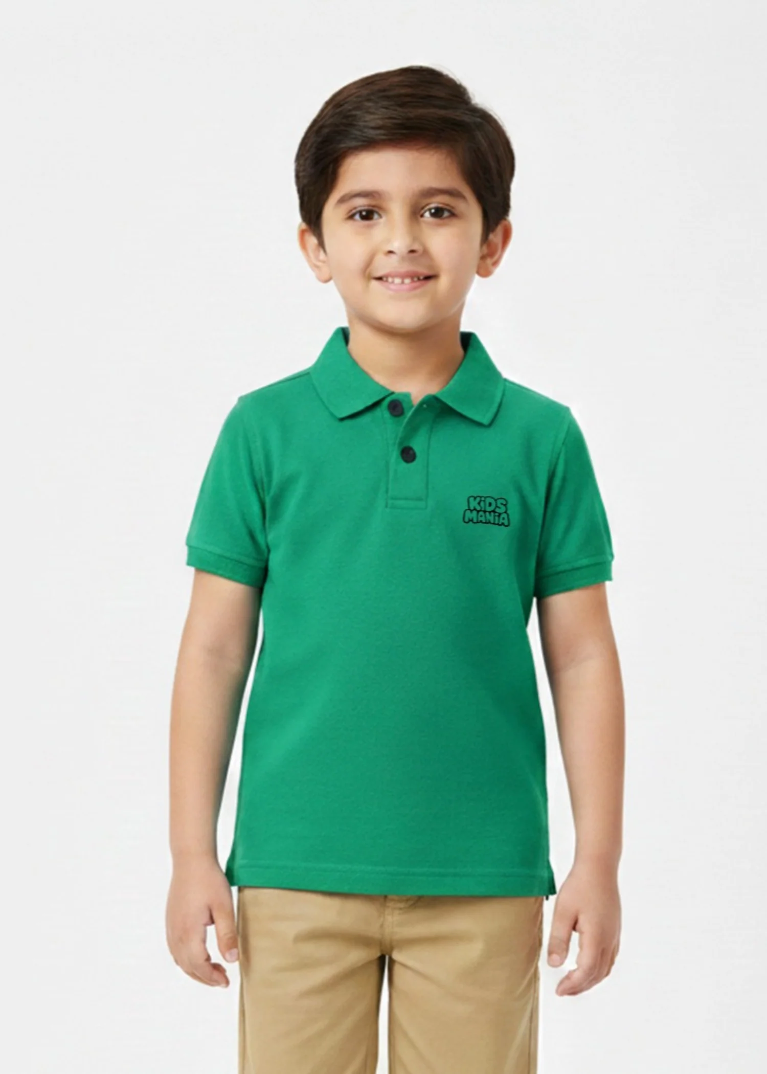 cotton Polo Shirt in Green
