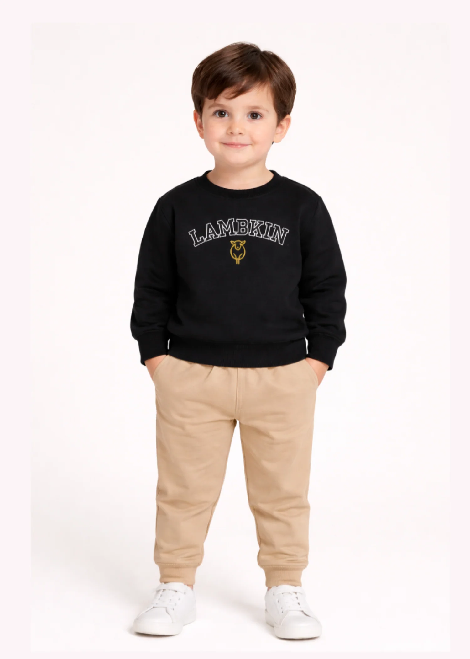fleece Sweatshirt in Black