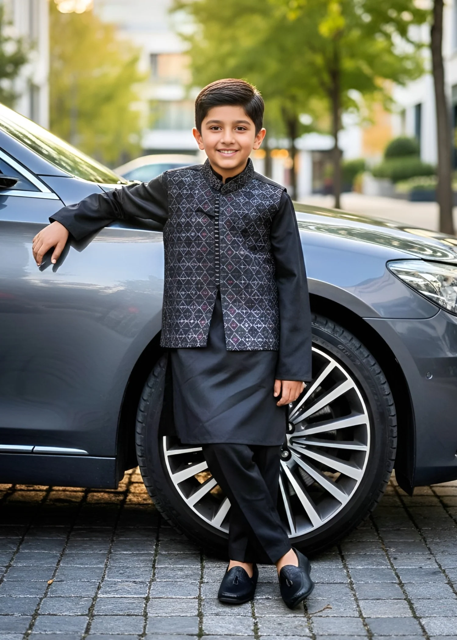 suiting Waistcoat in Raven