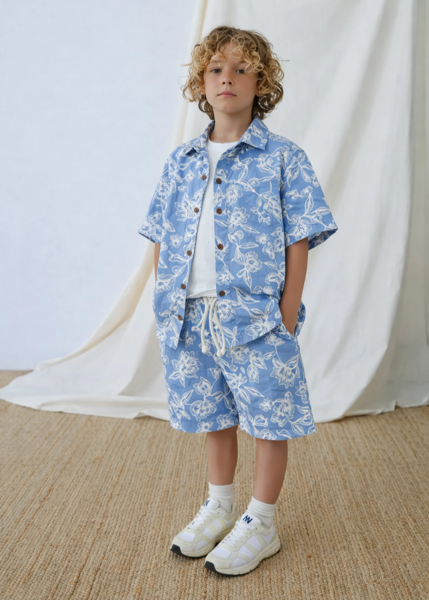 Co ord Sets in Blue, white