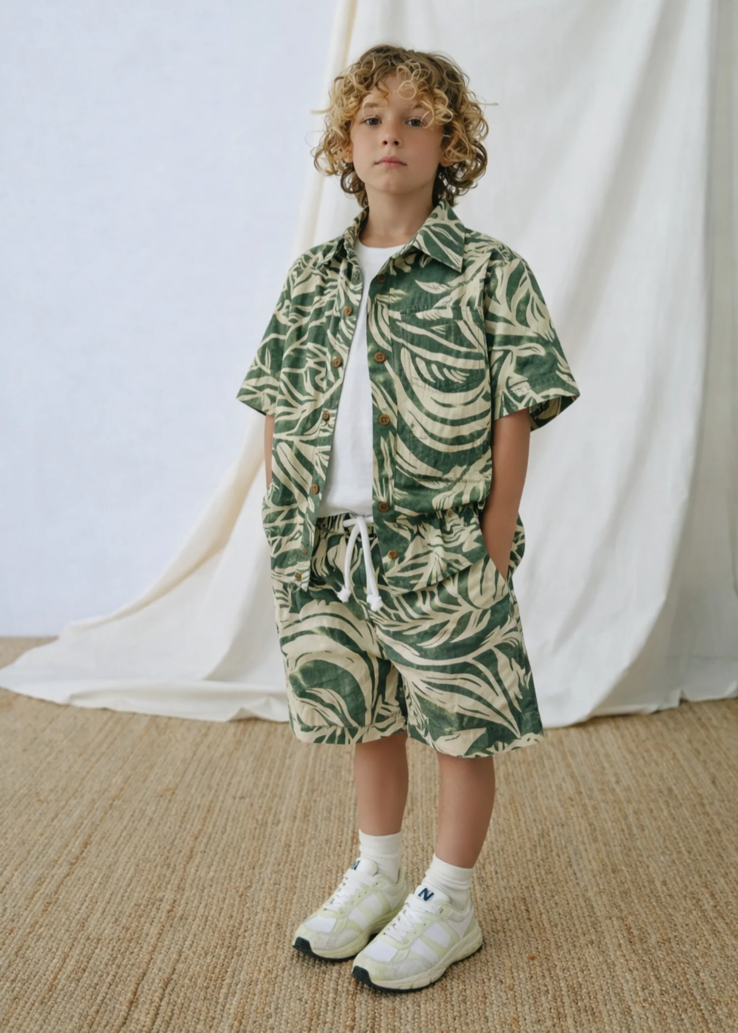 Co ord Sets in Green, off-white