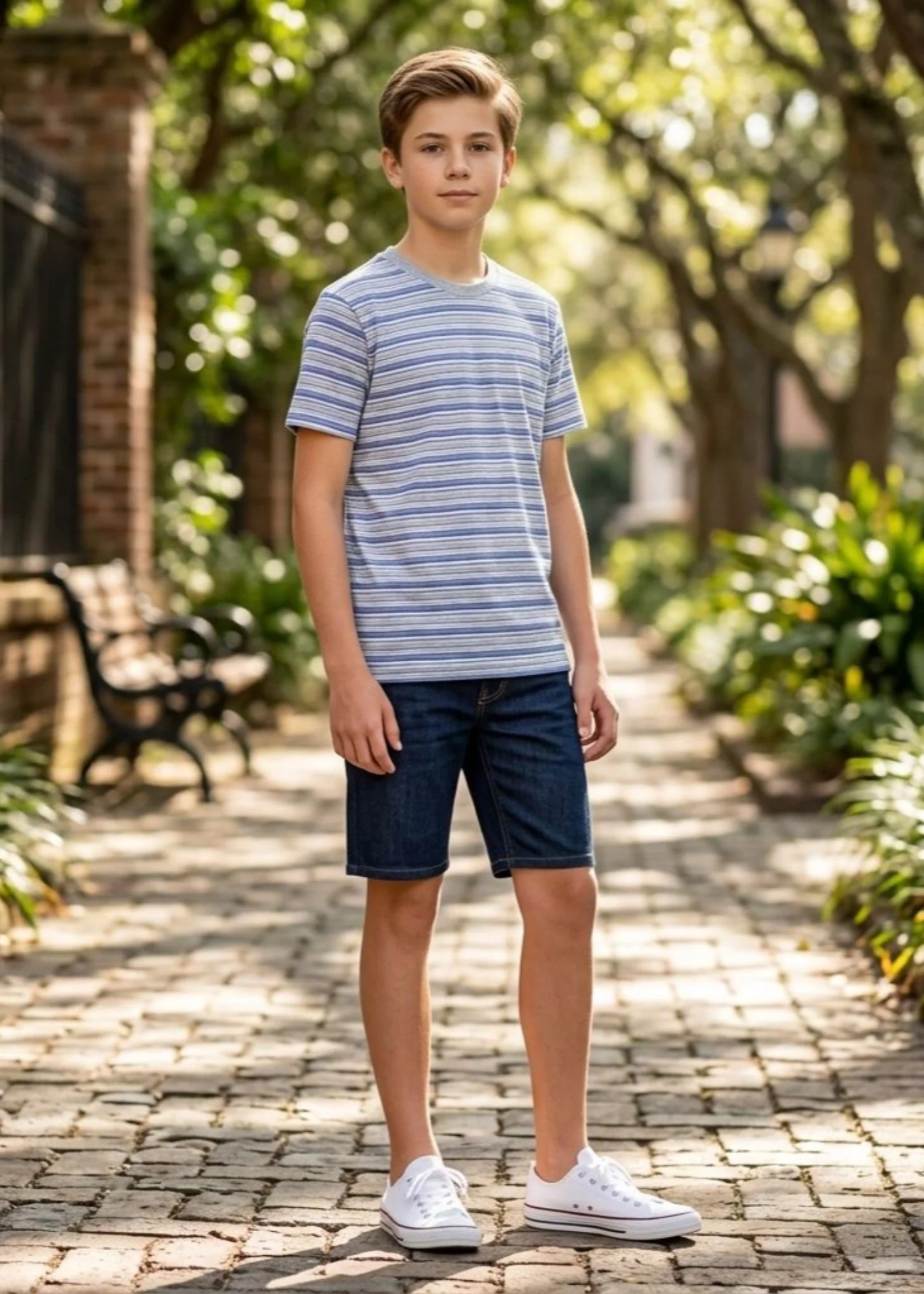cotton T Shirt in Multi