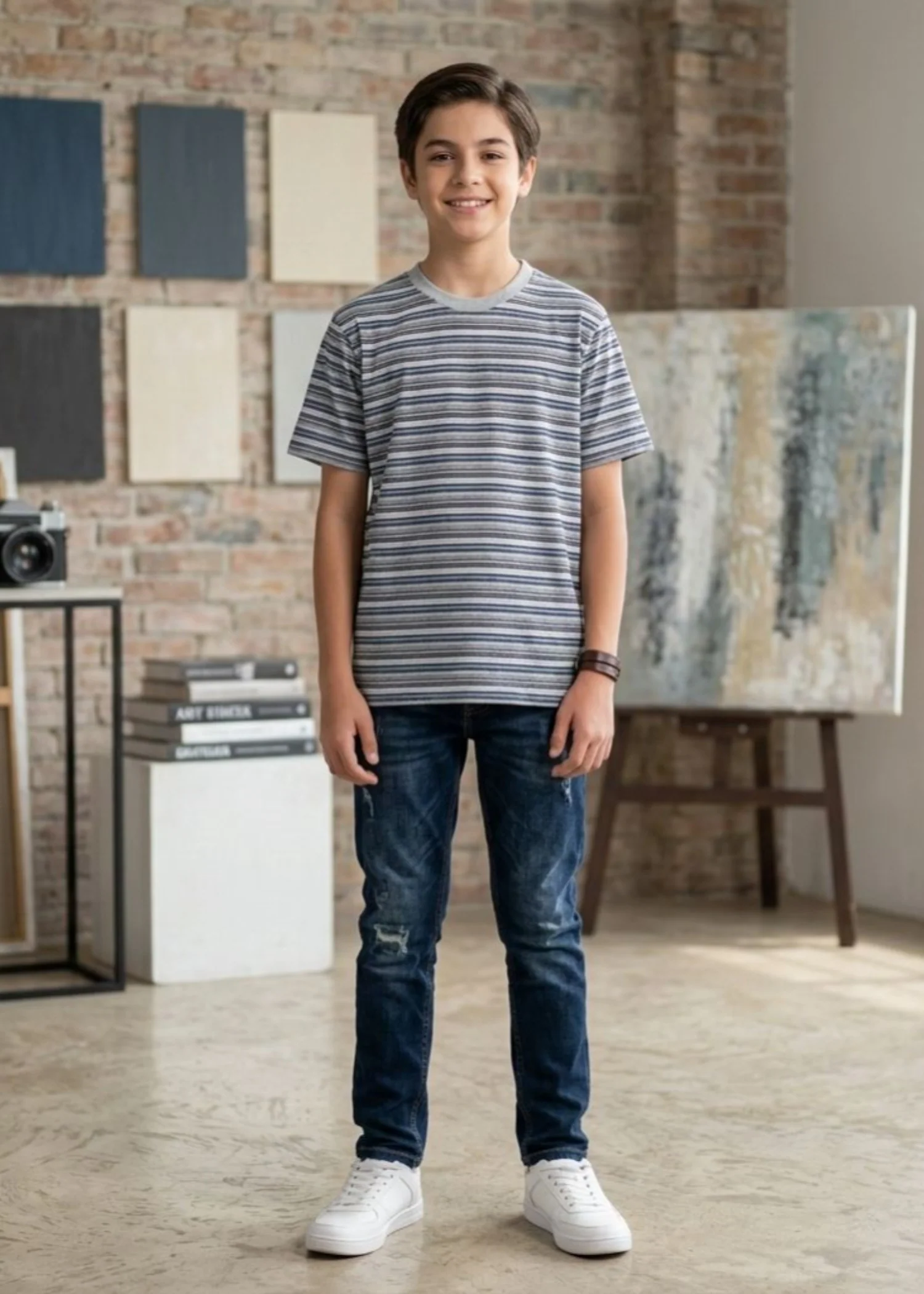 cotton T Shirt in Multi