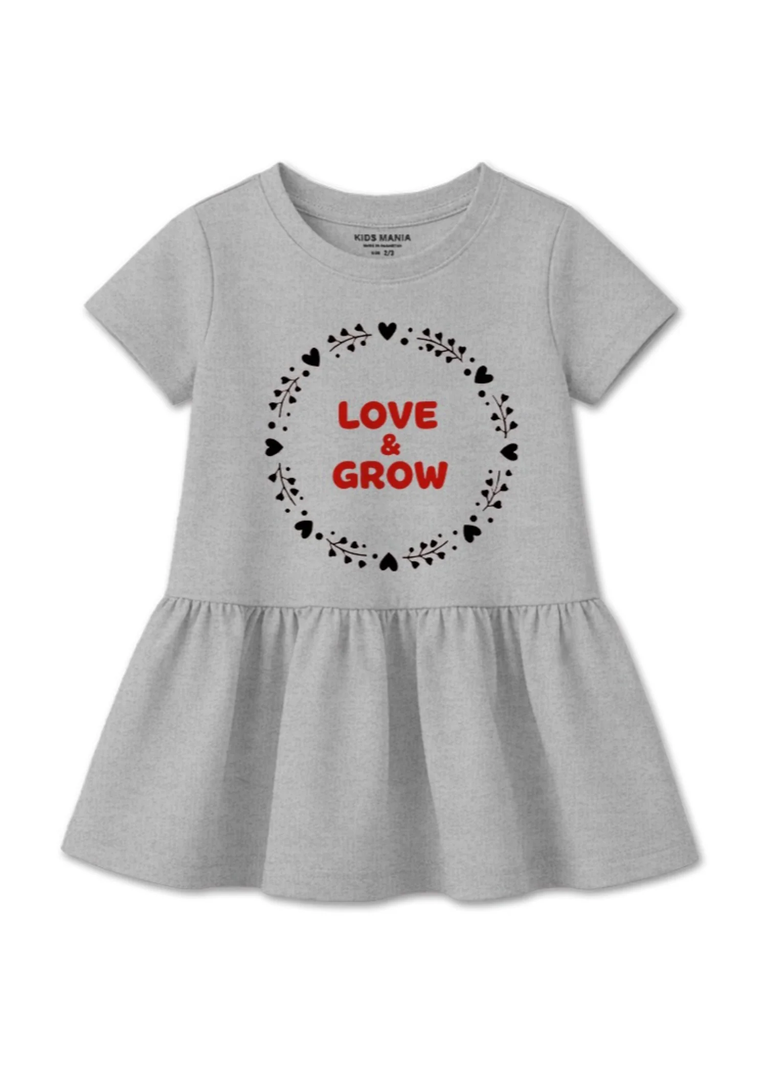 cotton Frock in Grey
